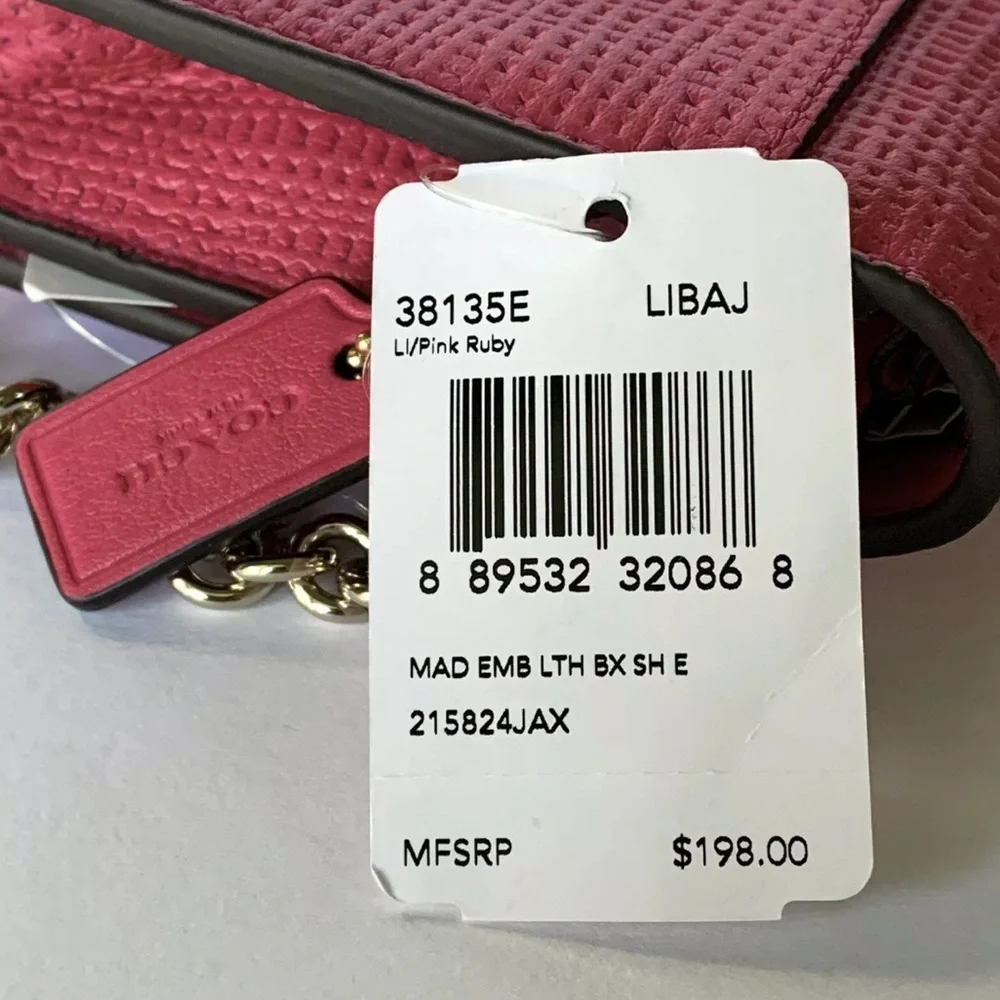 Coach details embossed